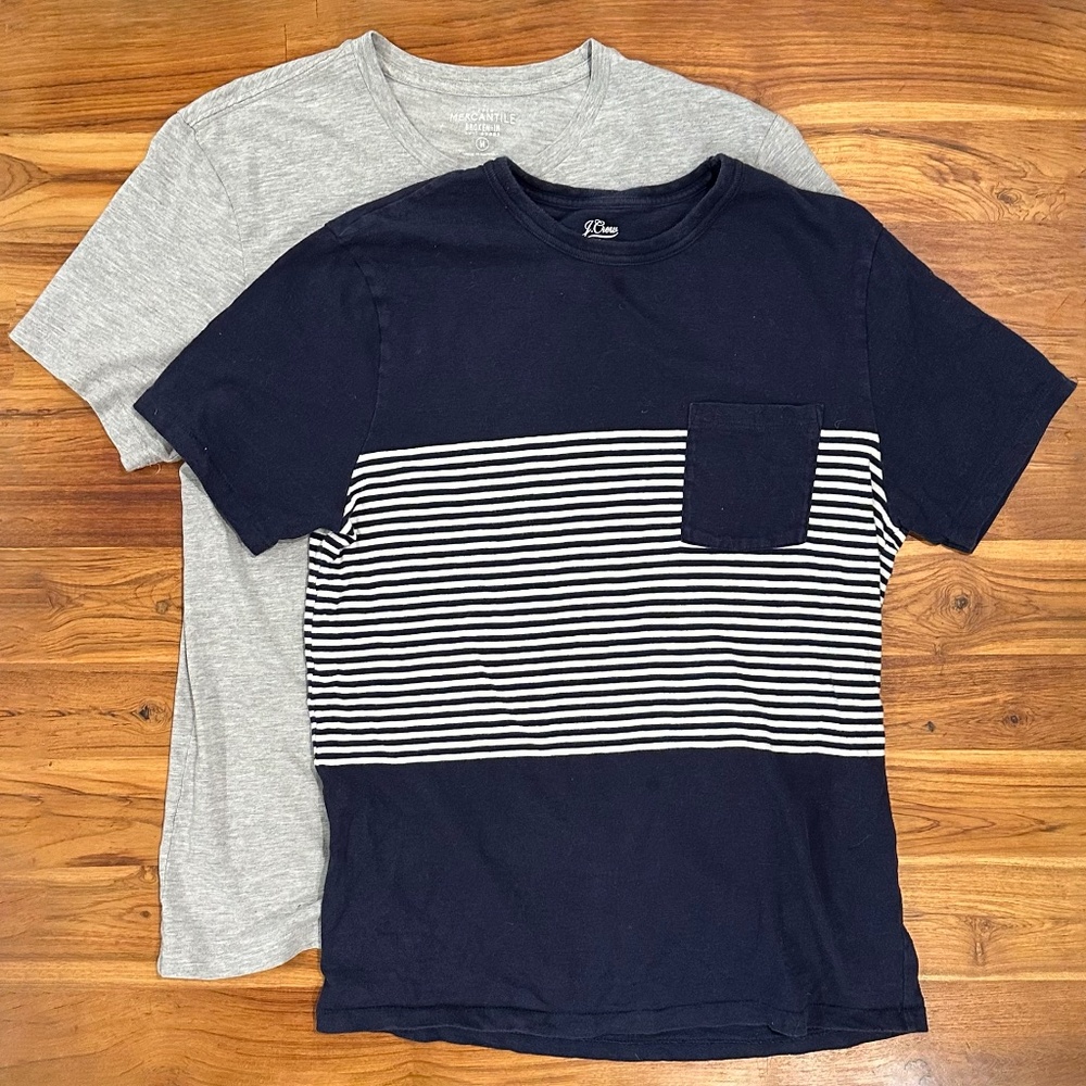 Mens 2 J. Crew Tees Size Medium